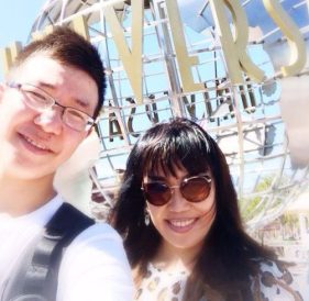 Яна с мужем 