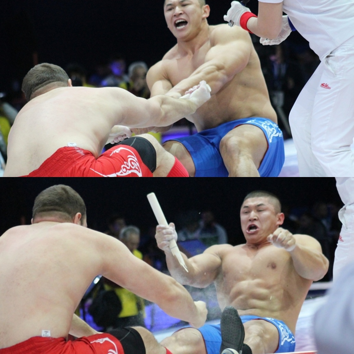 Сборная России заняла первое место в командном зачете по мас-рестлингу. Яркие моменты чемпионата мира