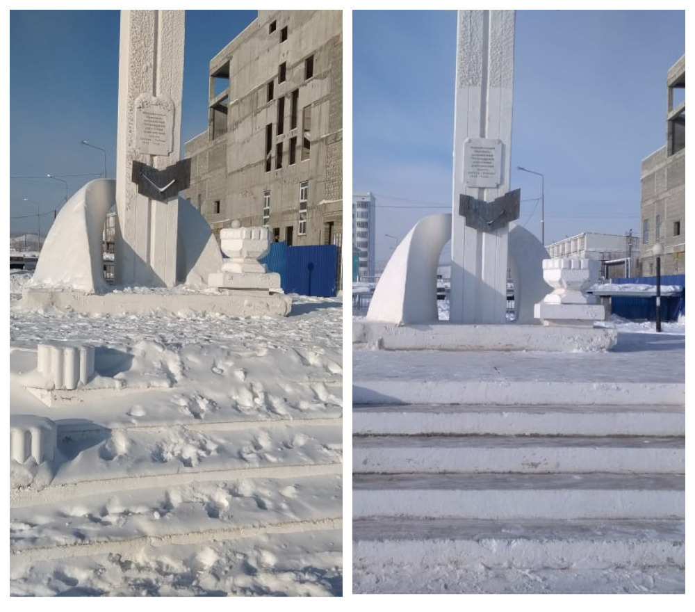 "Вандал" продолжает чистить памятники Якутска