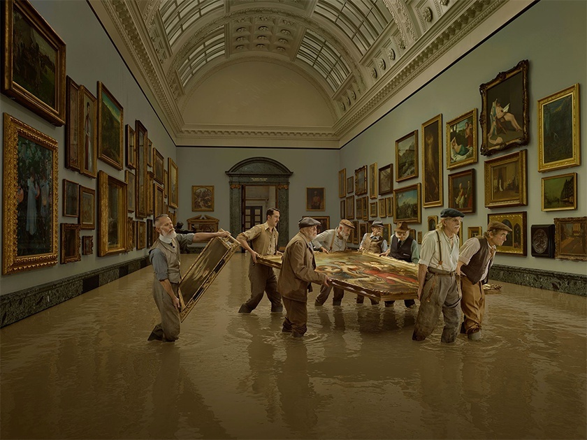 Затопление британской галереи Тейт («Tate Britain Flooding») Фото: Julia Fullerton-Batten