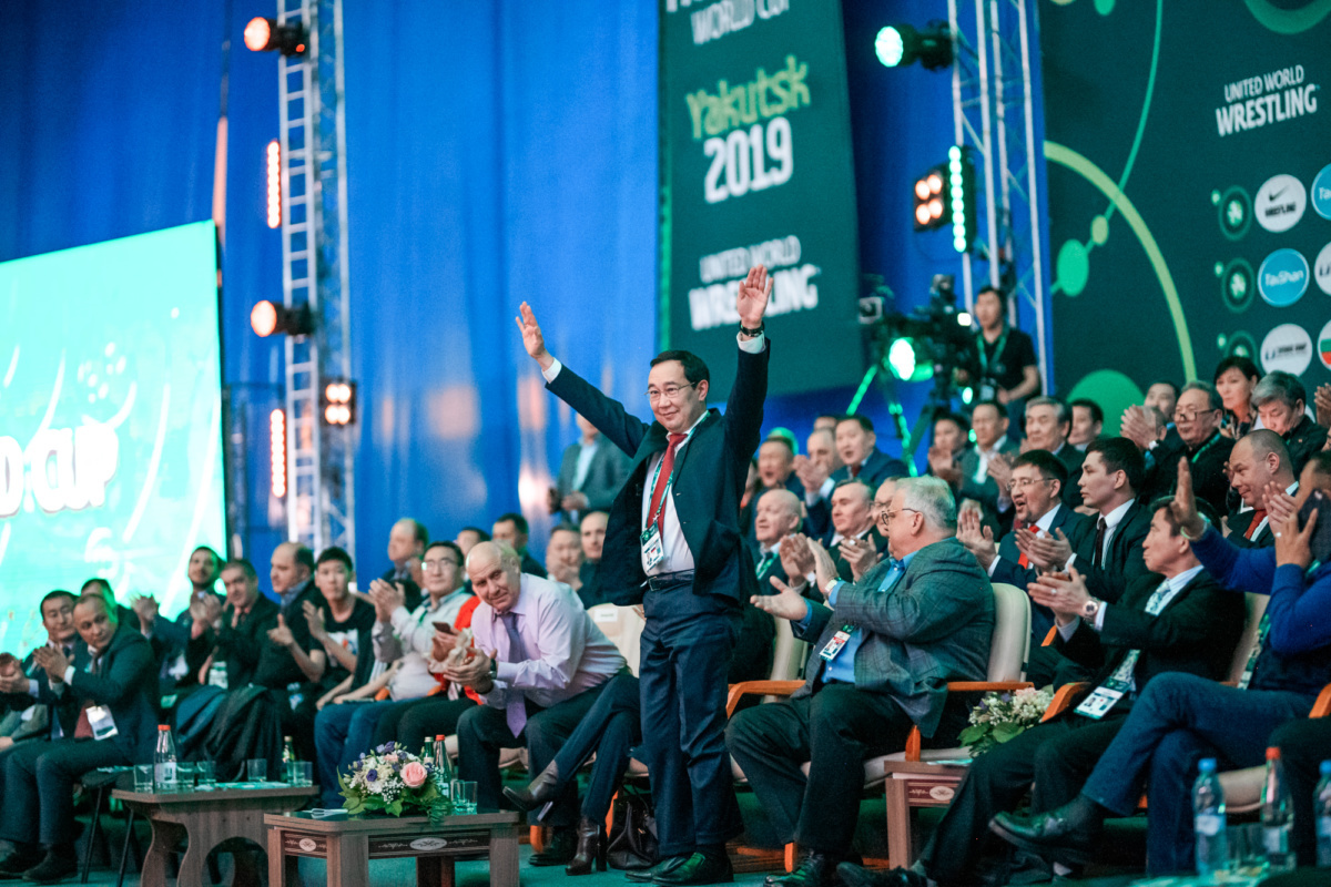 Айсен Николаев принял участие в торжественной церемонии закрытия Кубка мира по вольной борьбе - 2019