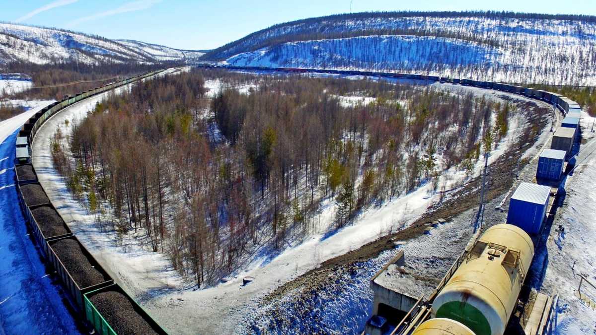 За три месяца  2019 года  компания «Железные дороги Якутии  перевезла около 1,6 млн тонн грузов
