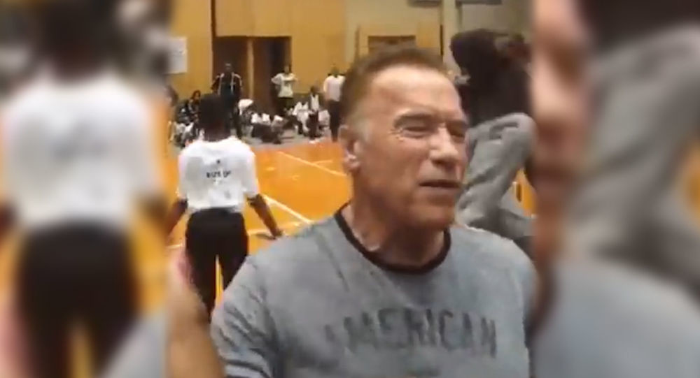 На Шварценеггера напали в Африке (видео)