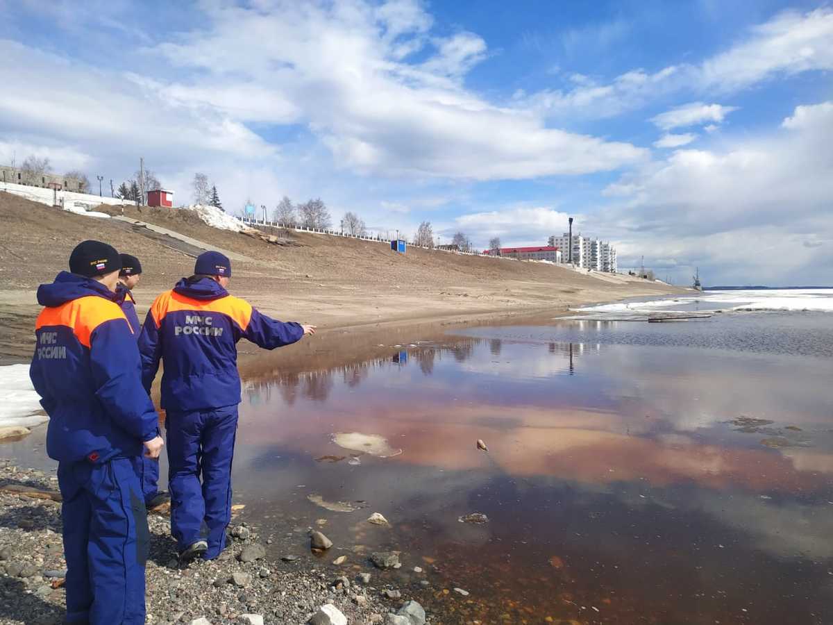 Ледоход на Лене проходит близ Пеледуя