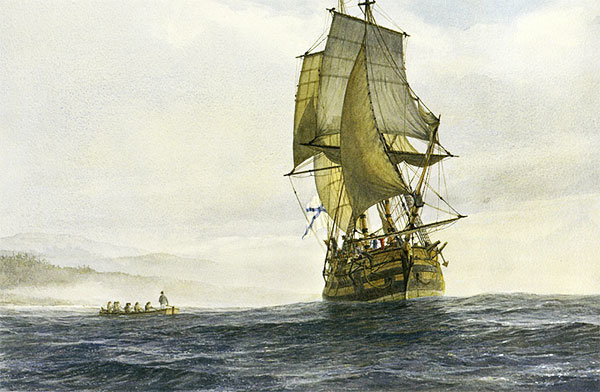 Судно «Св. Павел». Неизвестный художник, конец XIX в.