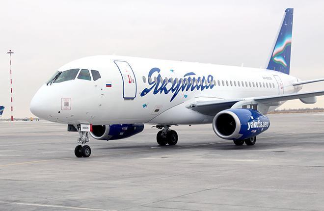 Рейсы авиакомпании "Якутия" на самолетах SSJ-100 выполняются по расписанию