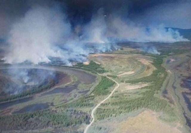 В Верхоянском районе действуют четыре природных пожара