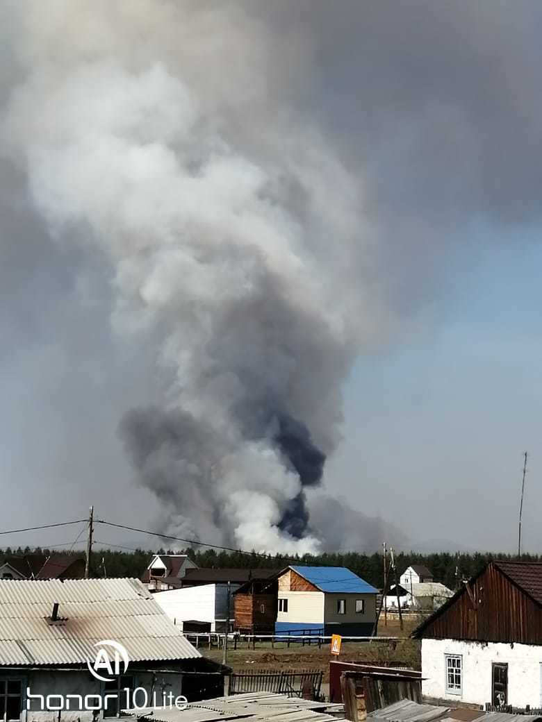 На территории Верхоянского района действует ландшафтный пожар