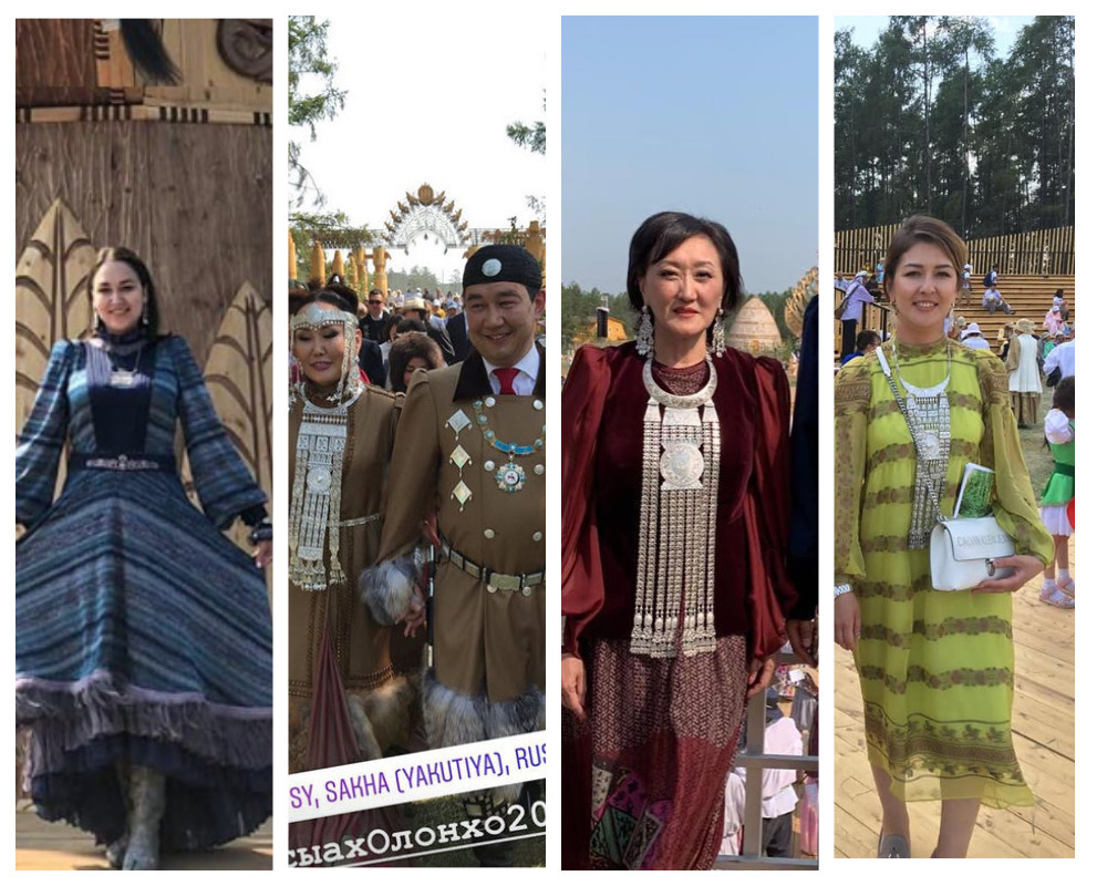 Наряды известных людей Якутии на Ысыахе Олонхо-2019