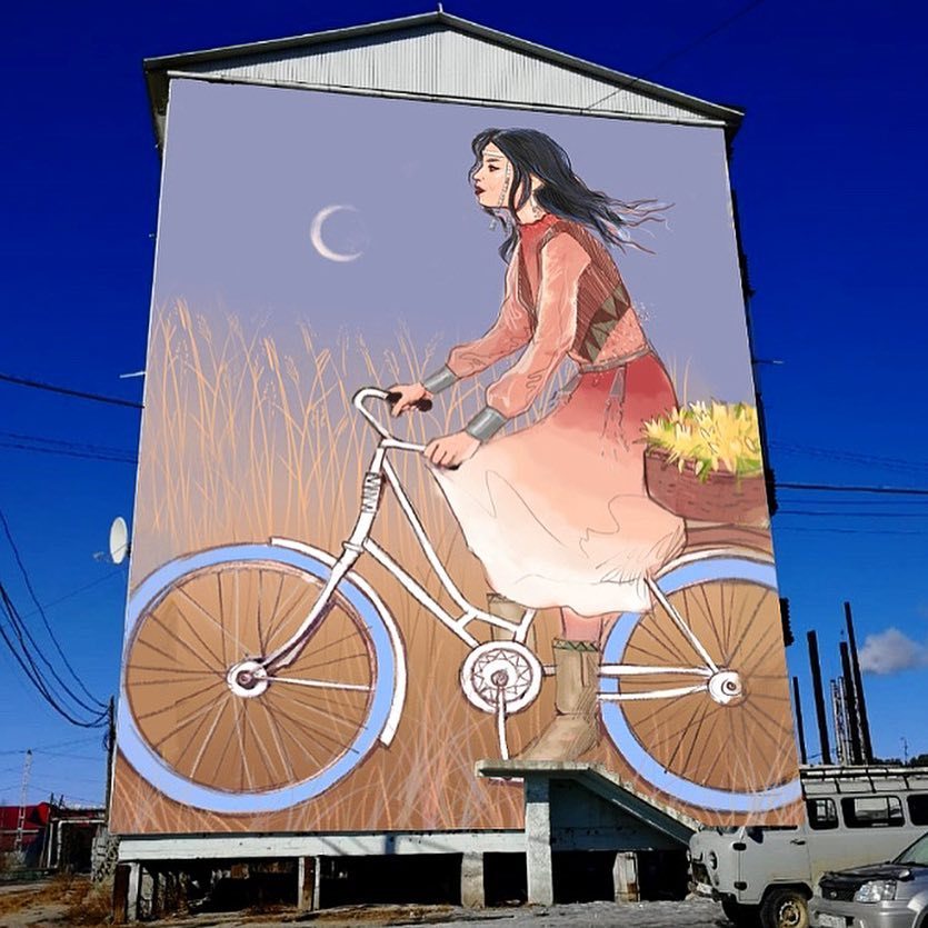 В Олекминске появится "Девушка на велосипеде"