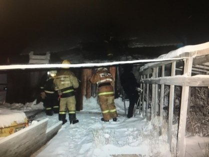 В Верхневилюйске при тушении пожара в частном доме обнаружено тело мужчины