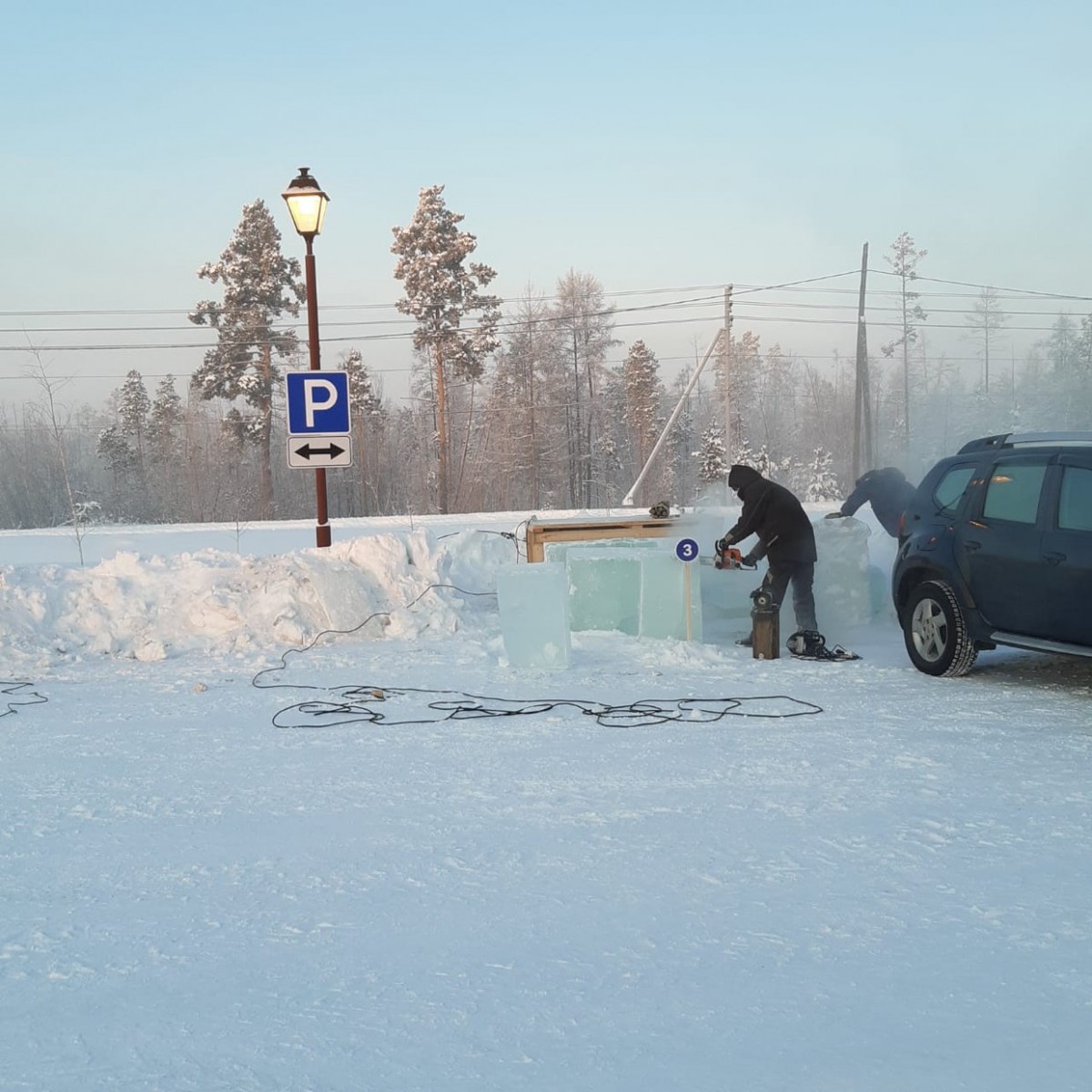 Стартовал конкурс ледовых скульптур «Новогодняя фантазия» на призы АК «Железные дороги Якутии»