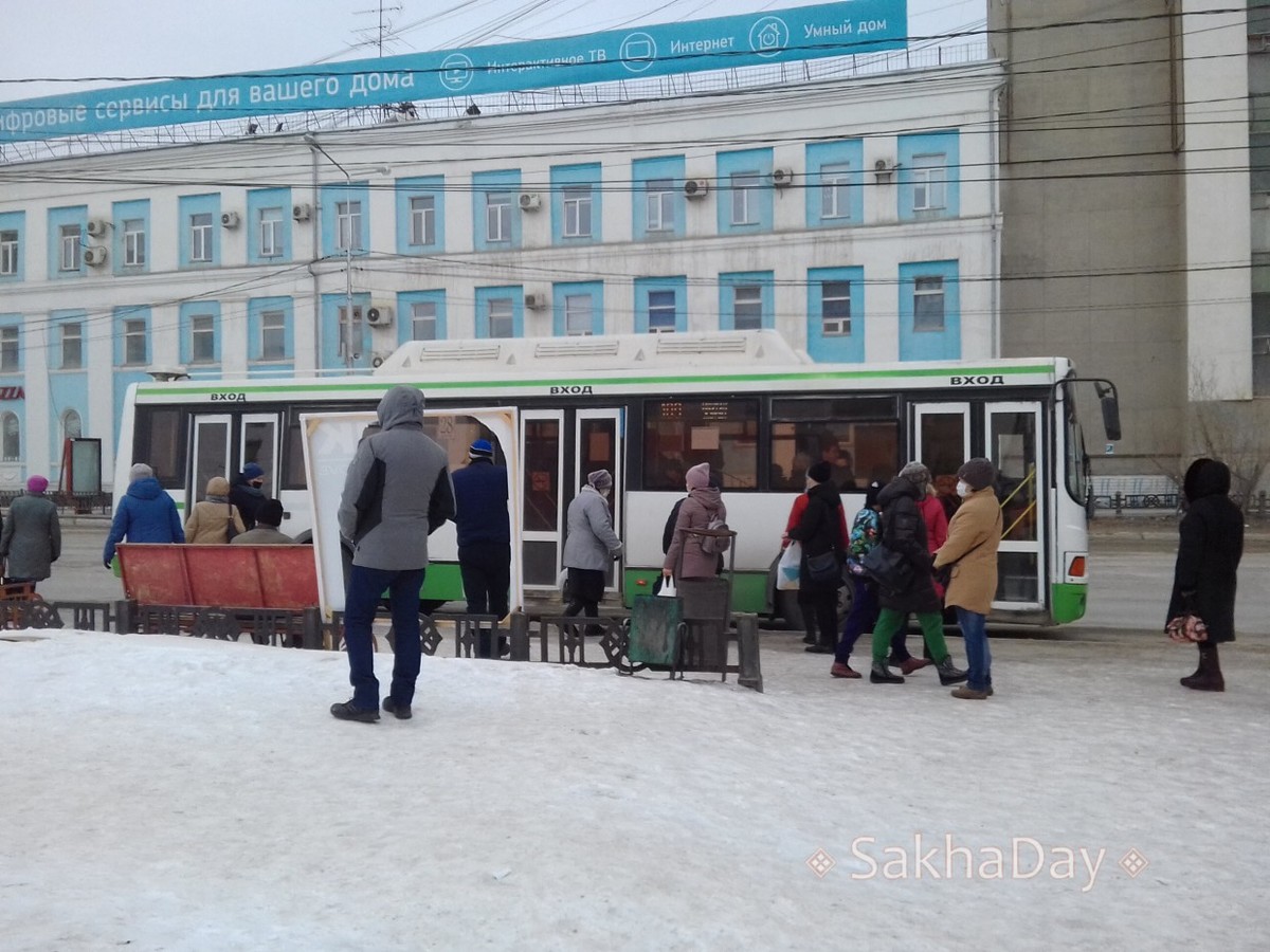 В Якутске установлен график движения автобусов в новогодние праздники