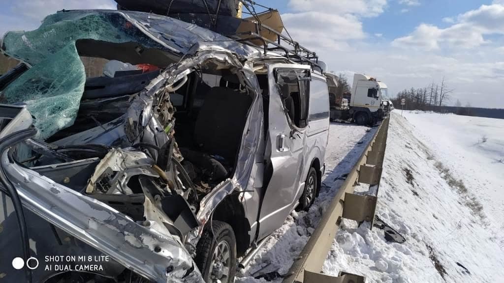 В Якутии  в автоаварии пострадали восемь человек