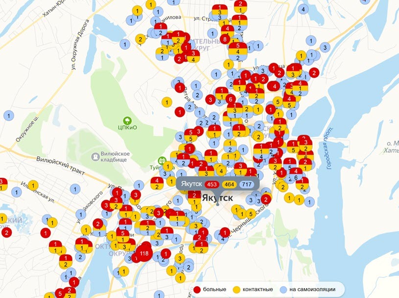 Якутии за сутки зарегистрировано 43 новых случая коронавируса
