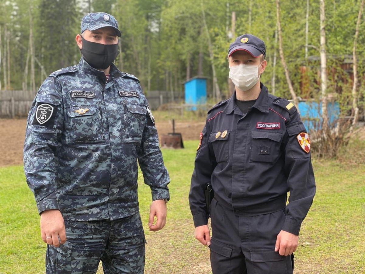 В Алданском районе Якутии на участок сотрудника Росгвардии забрели медвежата