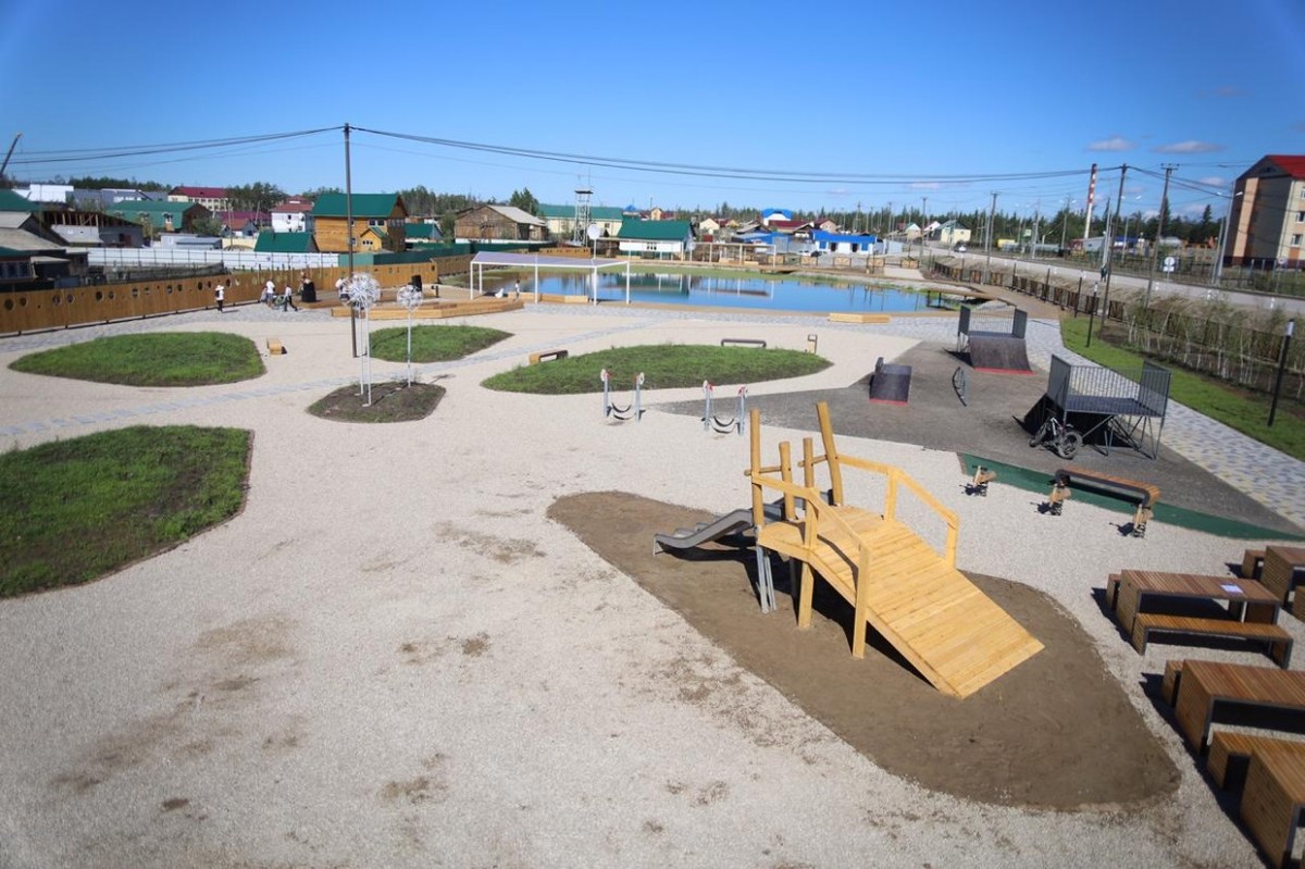 В Горном районе Якутии открылось новое общественное пространство