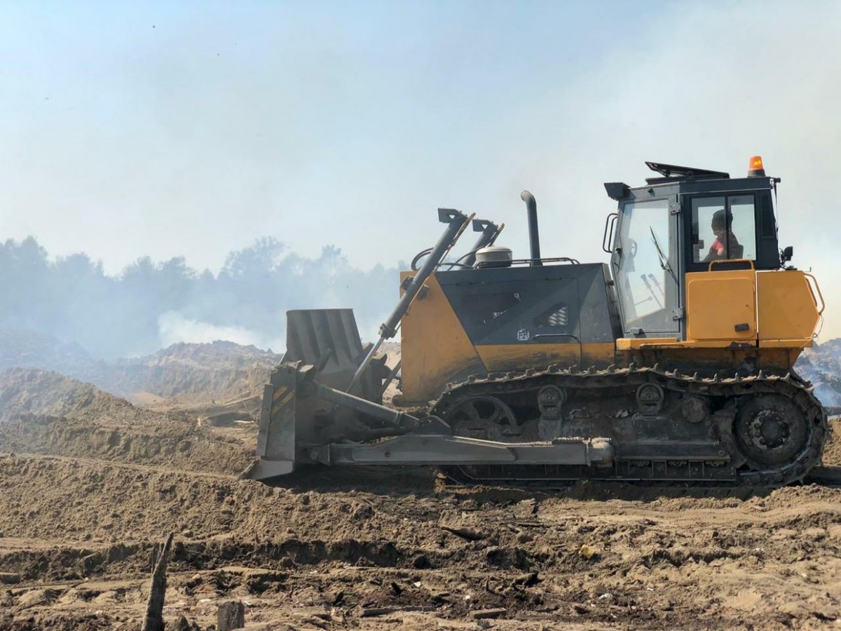 "На месте возгорания близ мусорного полигона в Якутске обнаружены следы поджога"