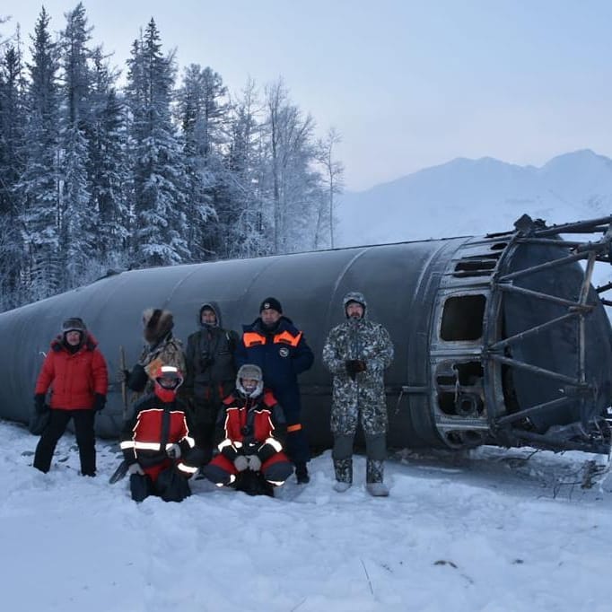 Фотофакт: В Якутии обнаружена часть ракеты-носителя