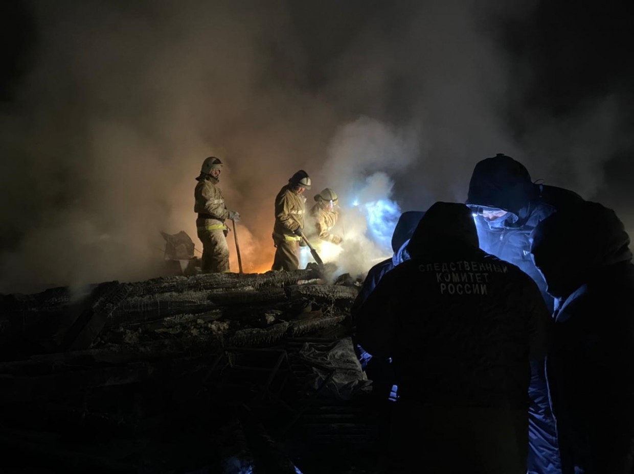 Двое детей погибли при пожаре в Мегино-Кангаласском районе