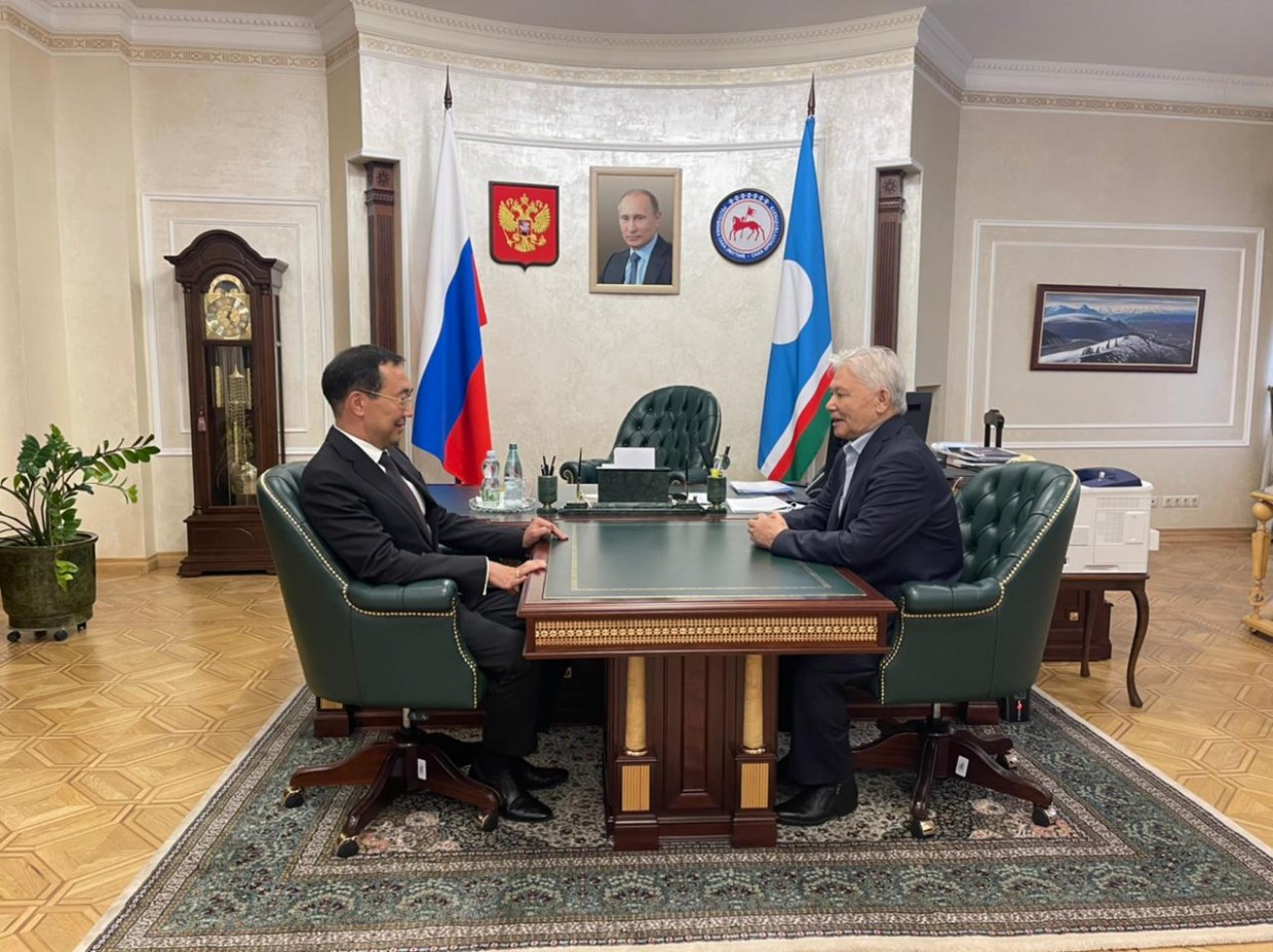 Глава Якутии встретился с первым Президентом республики