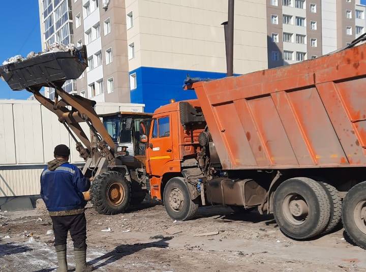 Санитарная очистка территории продолжается опережающими темпами