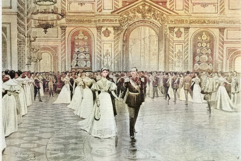 В дни коронационных торжеств оглашается новый. Коронация Николая 2. Коронация Николая 2 в Петровском Дворце.