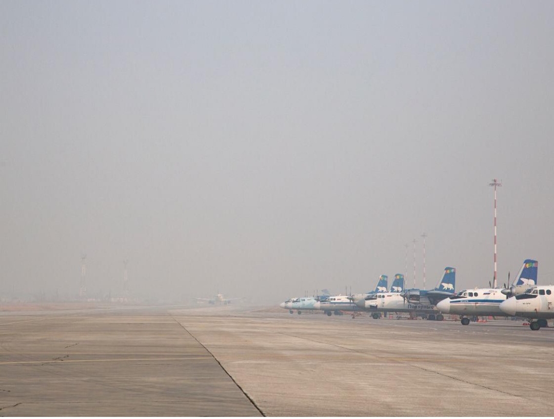 Аэропорт Якутск работает в штатном режиме