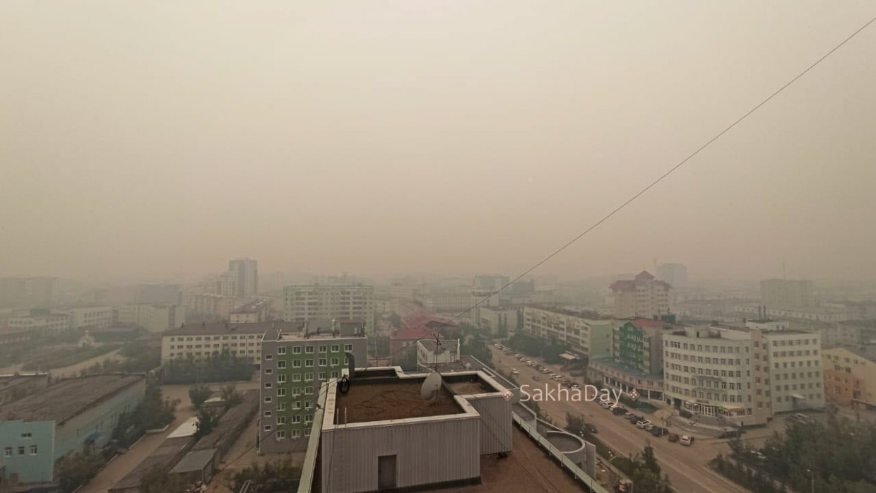 Якутск накрыло густым дымом
