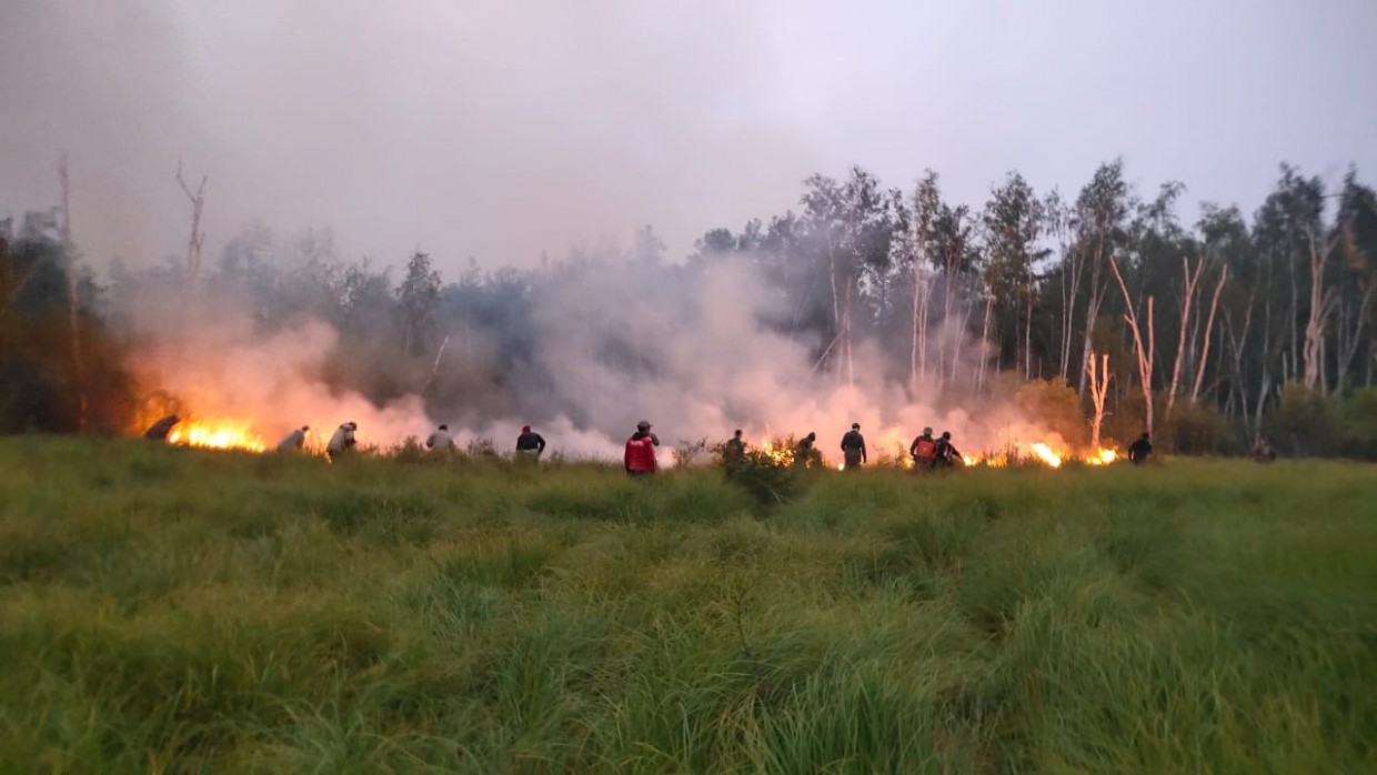 Вторая команда добровольцев АЭБ выехала на ликвидацию лесных пожаров в Таттинский улус