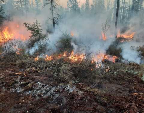 На пожаре на территории Якутска сегодня будет работать вертолёт Ми-26