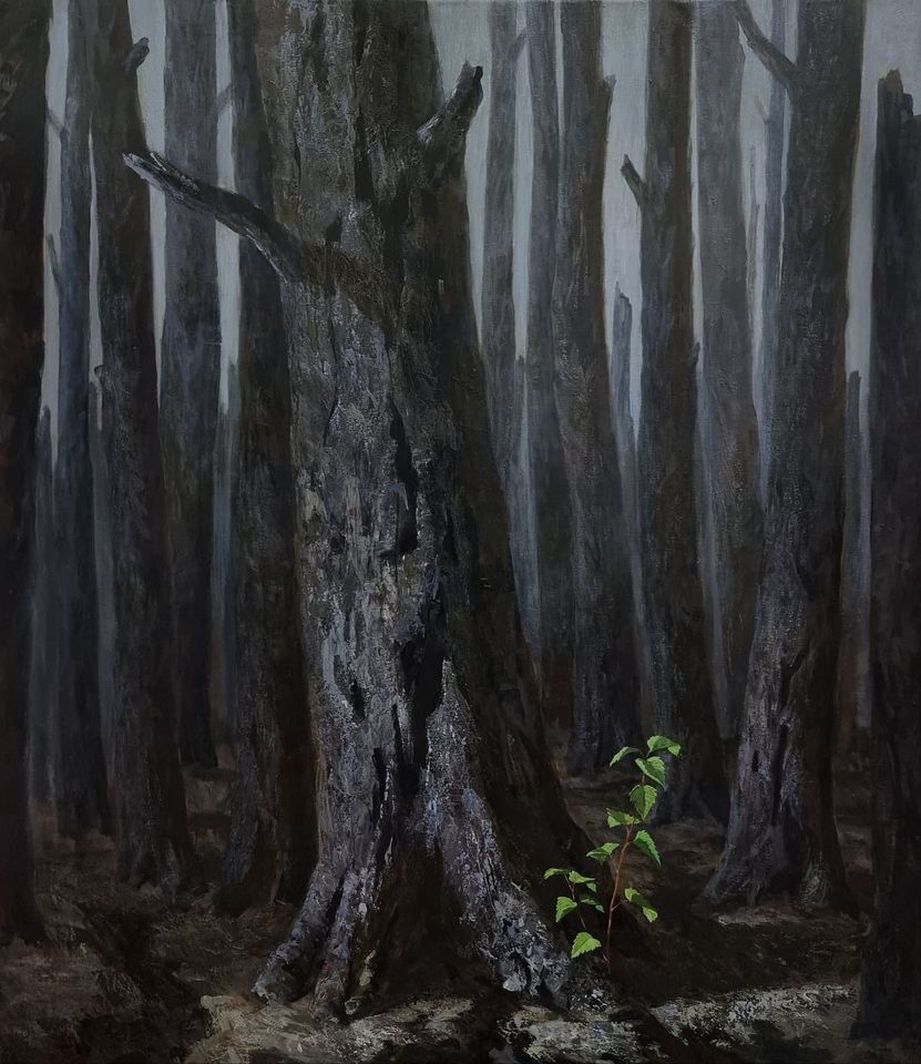 Семен Луканси посвятил картину пострадавшим от лесных пожаров в Якутии