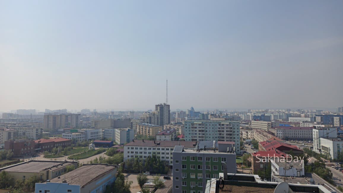 В Якутск пришел дым от очагов пожаров в Усть-Майском улусе