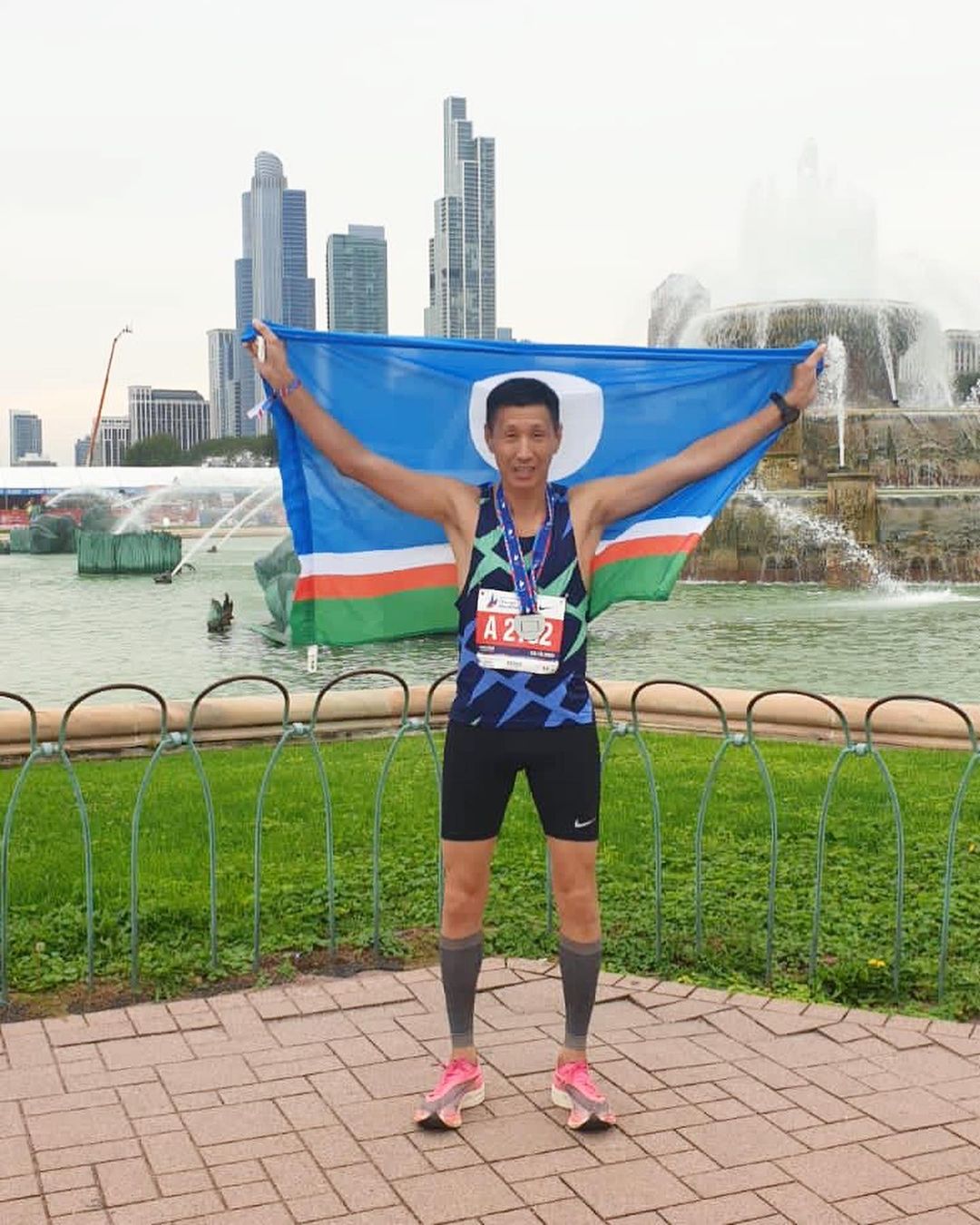 Якутянин Петр Захаров принял участие в престижном Чикагском марафоне