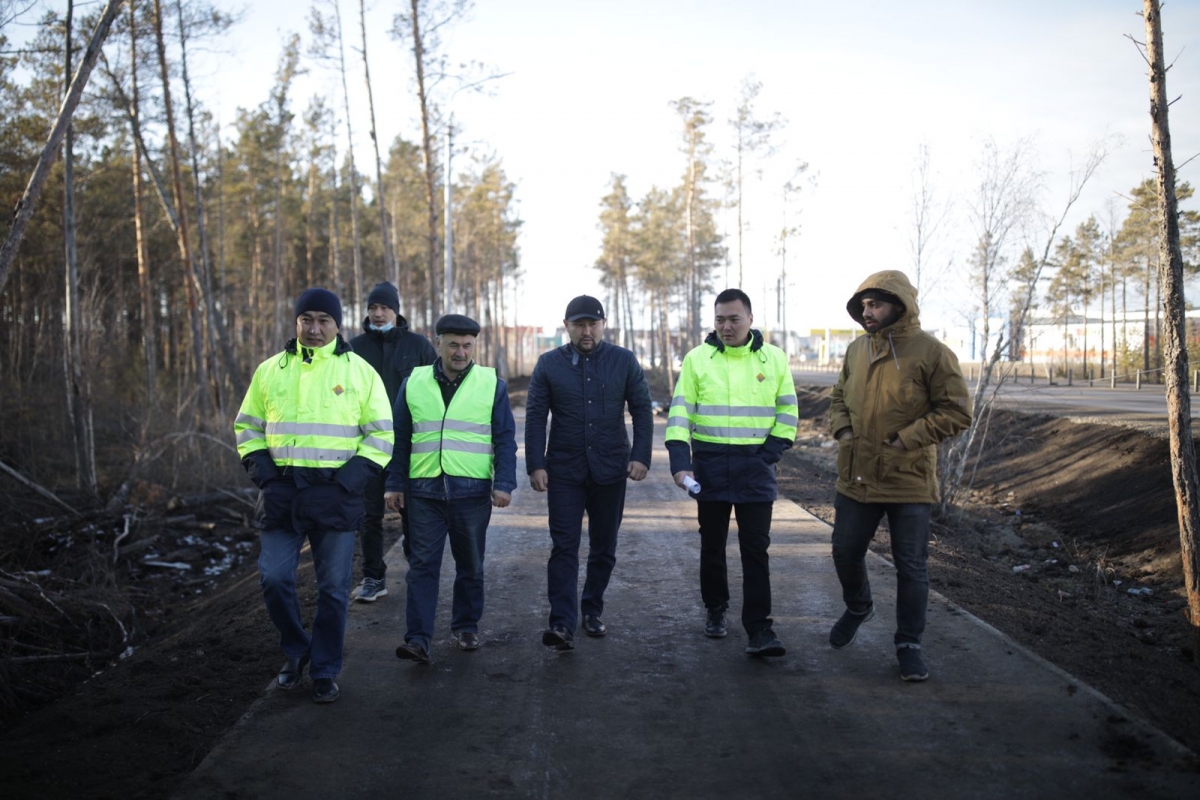 Евгений Григорьев проинспектировал ход работ на Окружном шоссе
