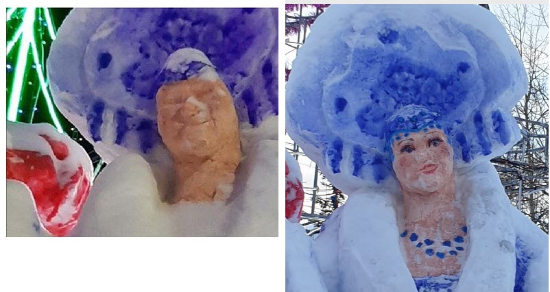 Страшную Снегурочку из Алдана преобразил макияж