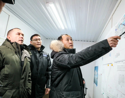 Строительство Ленского моста: в районе села Старая Табага проводятся работы по переустройству линий электропередач