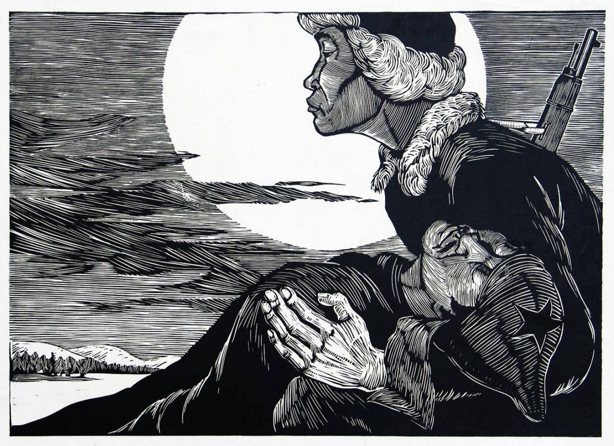 "На гравюре изображен мой отец», - якутский писатель Степан Сивцев