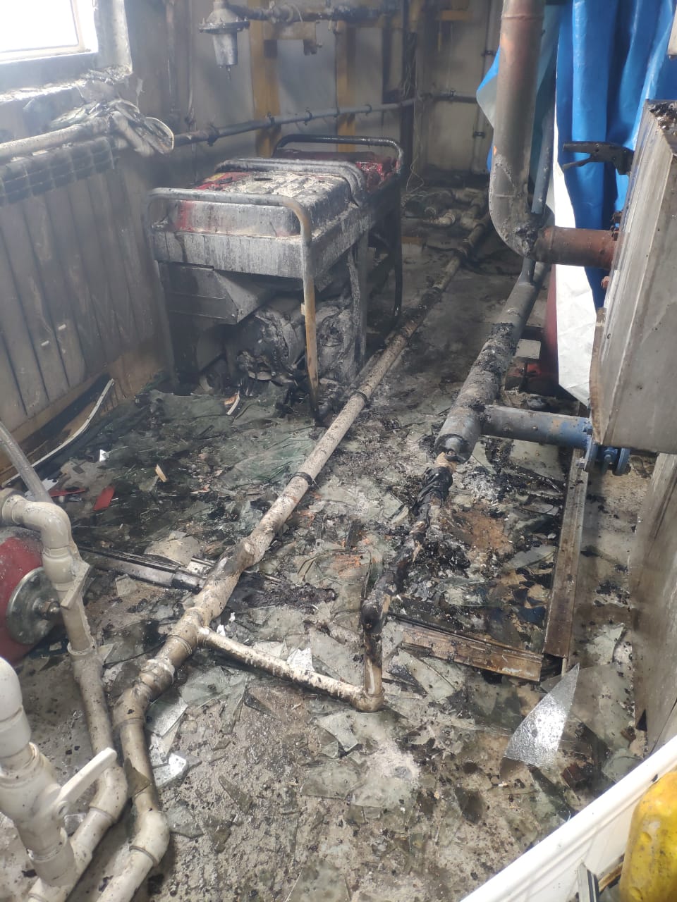 В результате возгорания мясного цеха в Якутске пострадал мужчина