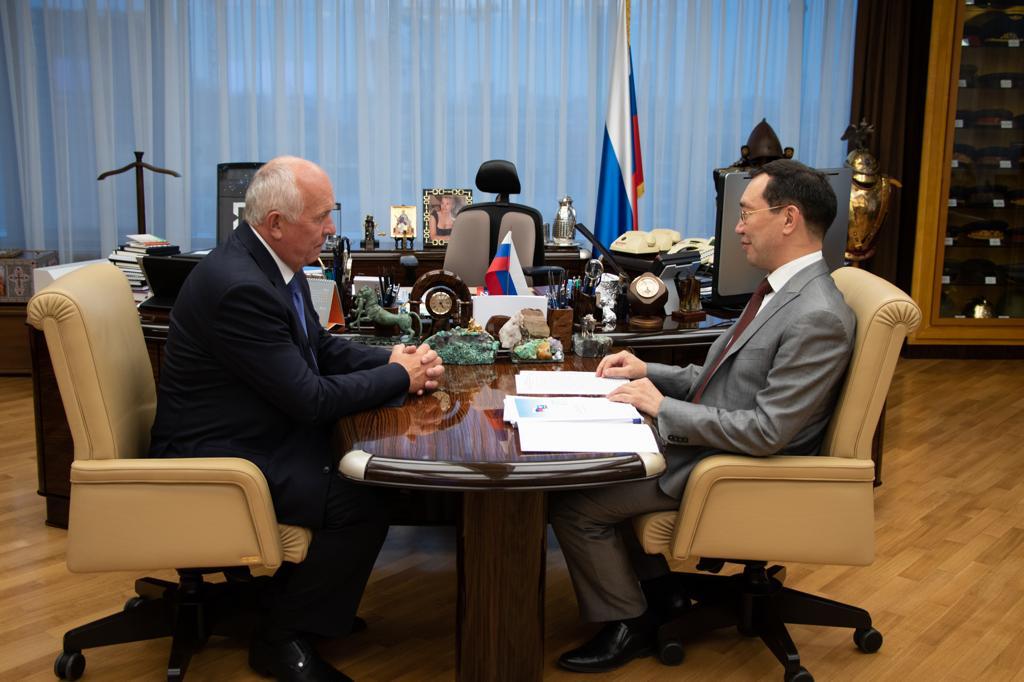 Глава Якутии встретился с руководителем госкорпорации «Ростех» Сергеем Чемезовым