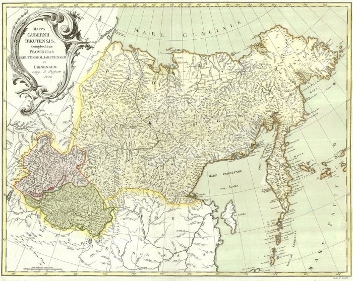 В состав Якутского уезда входили земли от Байкала до верховьев Лены