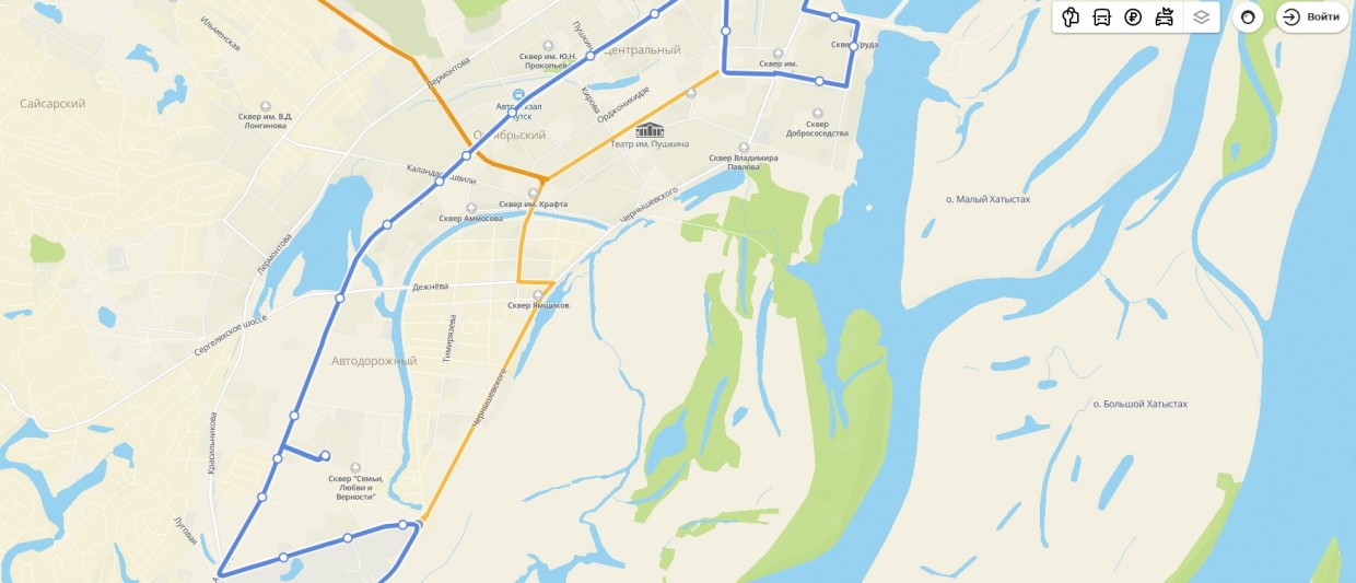 В Якутске временно ограничат движение транспорта по ул. Ойунского