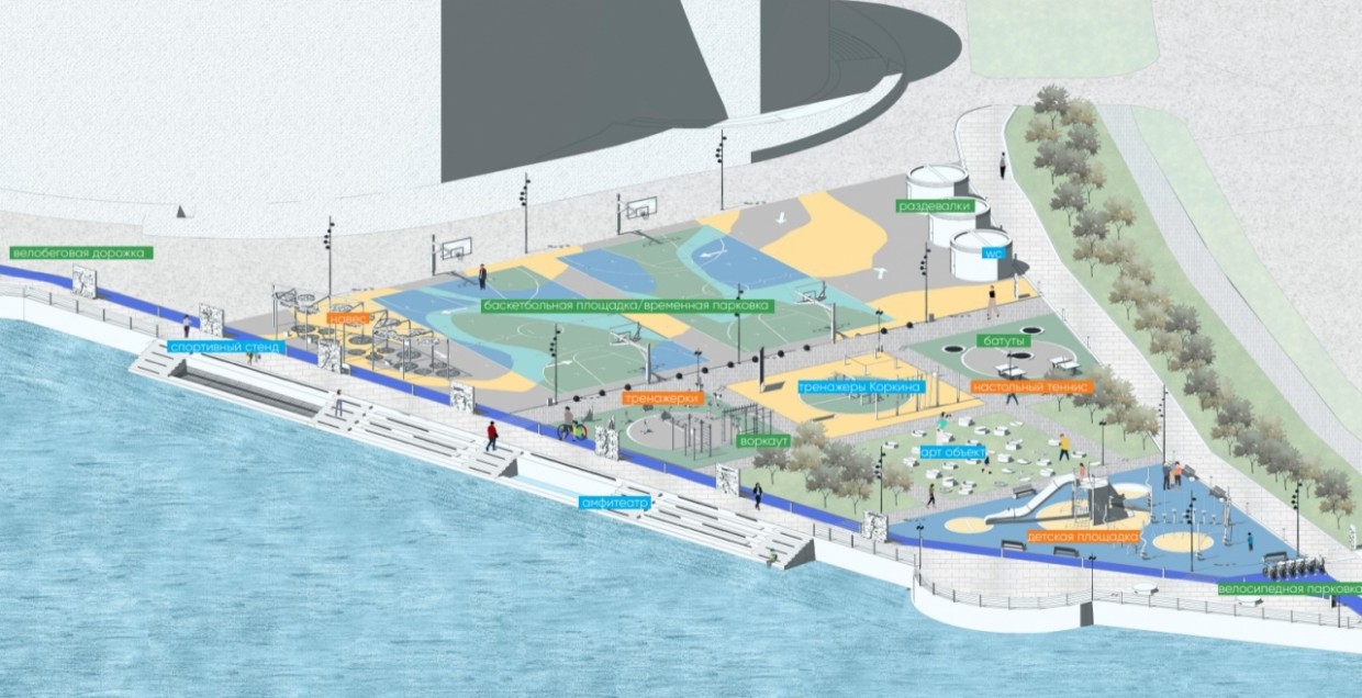 Набережная озера Сайсары лидирует в рейтинговом голосовании за благоустройство