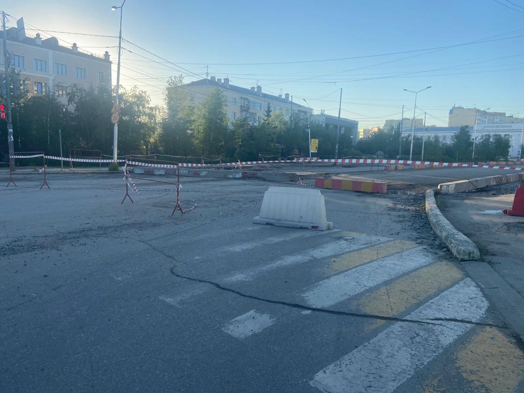 Участок пр. Ленина от ул. Кулаковского до ул. Петровского закрыт для движения транспорта