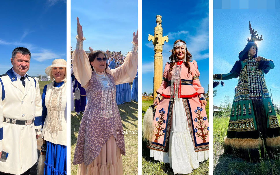 Топ нарядов известных якутян на Ысыахе Туймаады