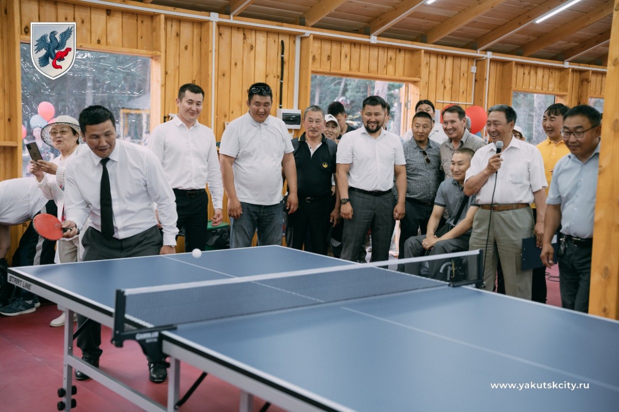 В Парке культуры и отдыха Якутска открыли летний зал для настольного тенниса