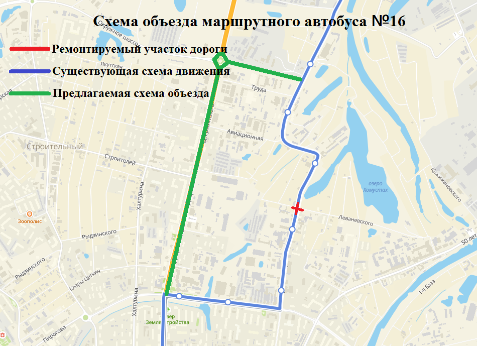 На перекрестке улиц Бестужева-Марлинского и Леваневского будет прекращено движение транспортных средств