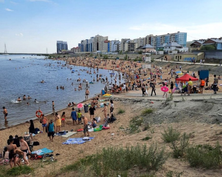 Городской пляж Якутска официально закрыт с 9 августа