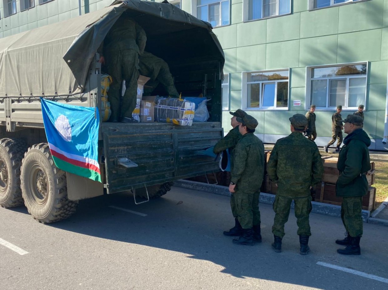 Дополнительная экипировка для мобилизованных из Якутии передана в воинские части