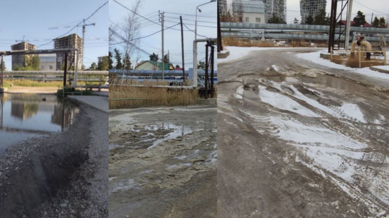 История лужи в Сайсарах Якутска продолжается